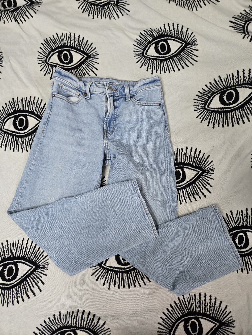 Old Navy OG Loose Jeans Light Blue Petite